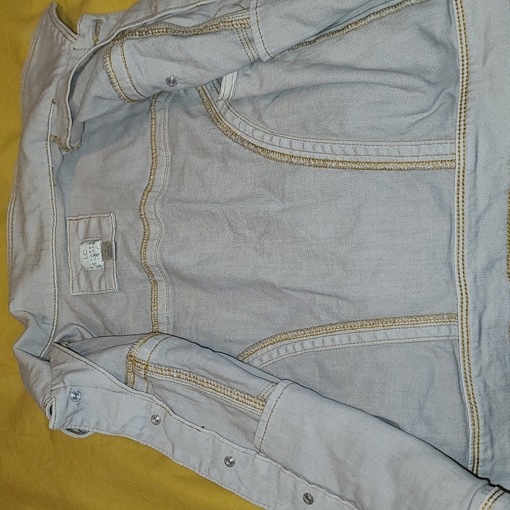 Women LC Lauren Conrad Light Jean Jacket S - Picture 4 of 6